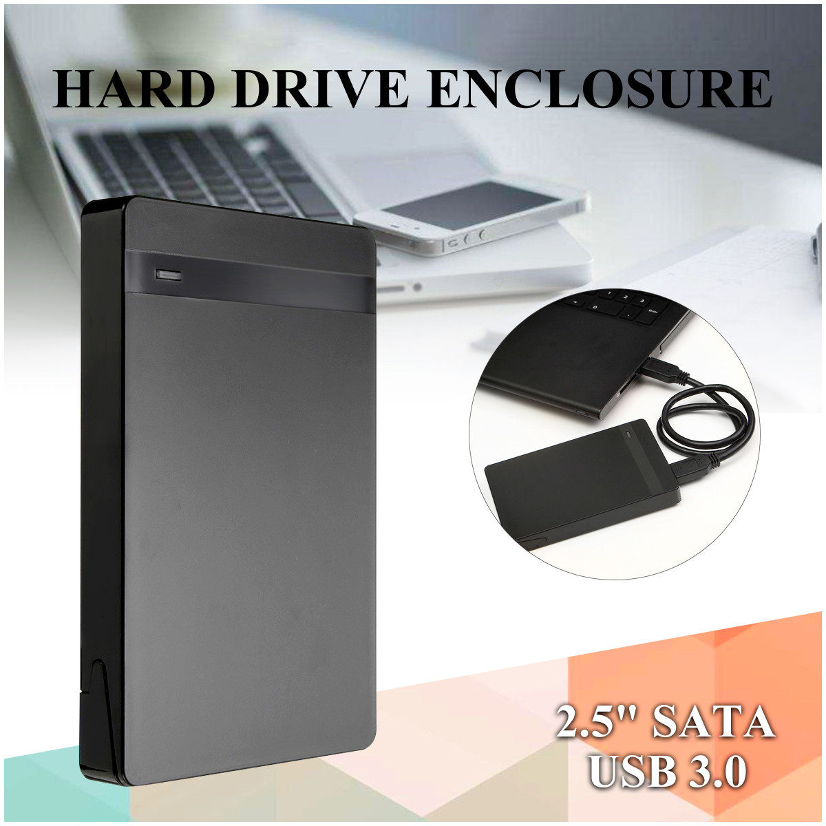 25quot-USB-30-SATA-Ultrathin-Light-Portable-External-Hard-Drive-Enclosure-With-USB-A-to-B-Data-Cable-1507112