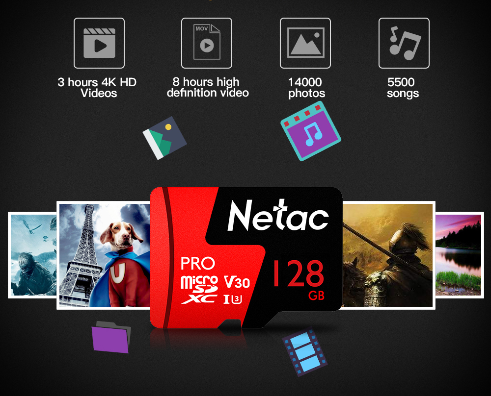 Netac-P500-Pro-V30-UHS-I-U3-100MBs-Micro-SD-Card-TF-Memory-Card--64GB-128GB-256GB-1446245