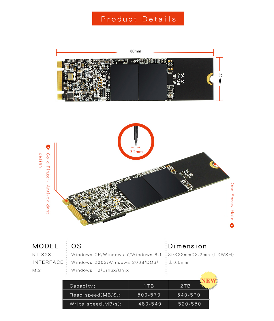 Kingspec-M2-NGFF-2280-SATA3-6Gbs-SSD-Solid-State-Drive-Internal-Hard-Disk-64128256GB-1382991