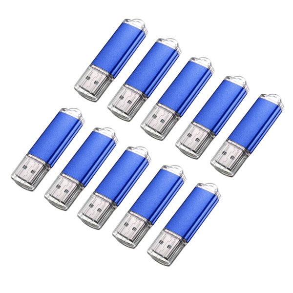 10-x-128MB-USB-20-Flash-Drive-Candy-Blue-Memory-Storage-Thumb-U-Disk-959530
