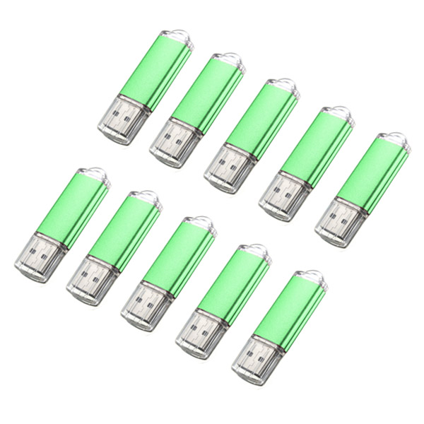 10-x-128MB-USB-20-Flash-Drive-Candy-Green-Memory-Storage-Thumb-U-Disk-959532