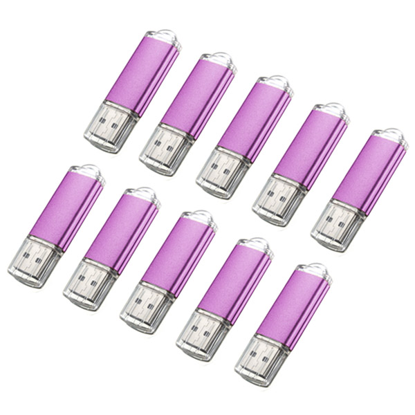 10-x-128MB-USB-20-Flash-Drive-Candy-Purple-Memory-Storage-U-Disk-959529