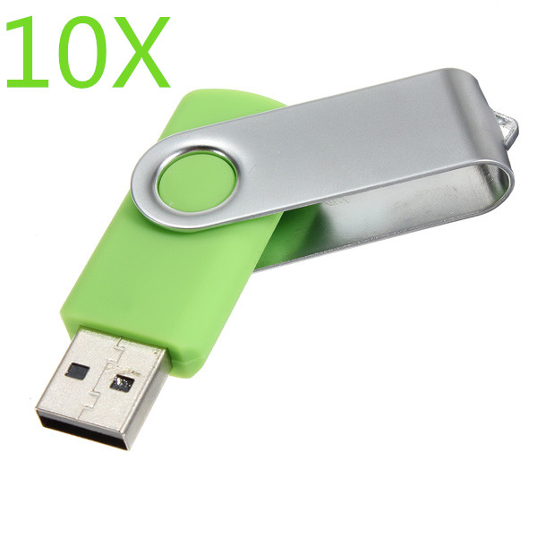 10-x-1GB-Mini-USB-20-Flash-Memory-Green-Foldable-U-Disk-919209