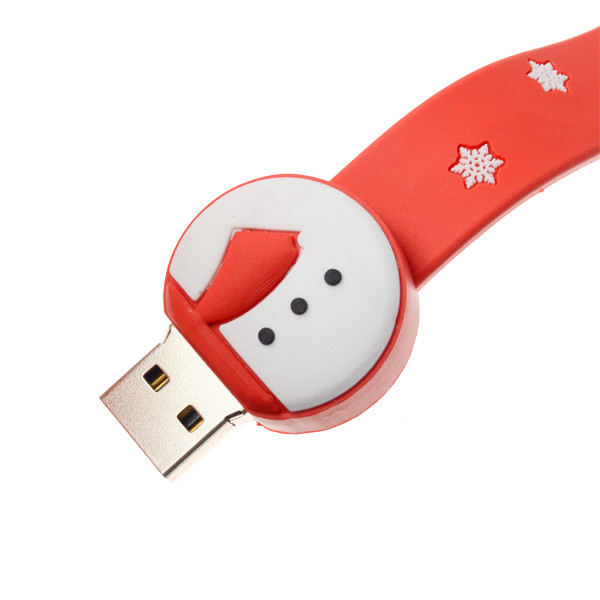 16G-USB20-Christmas-Snowman-Wristband-Shape-USB-Flash-Drive-1111062