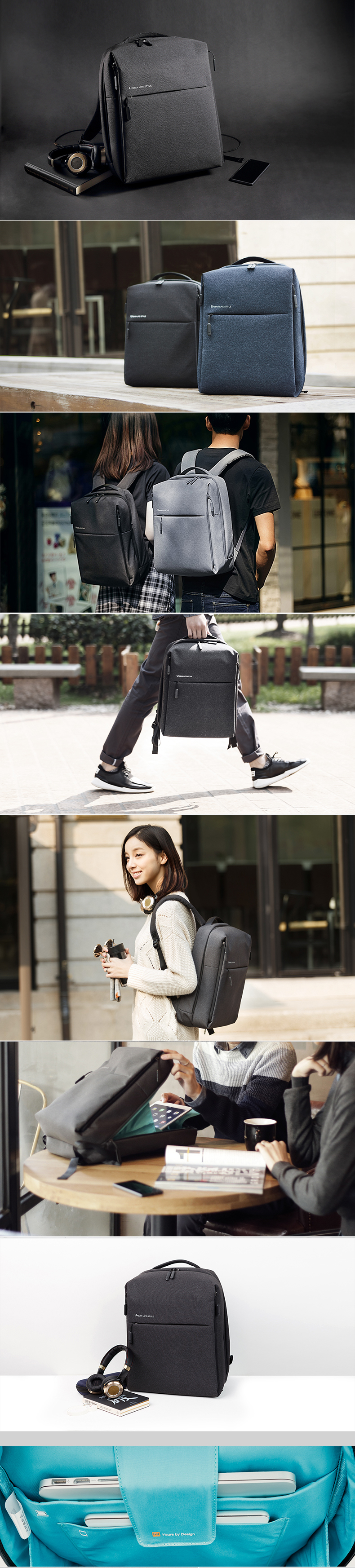 133--156-inch-XIAOMI-Simple-multi-functional-schoolbag-Laptop-bag-Travel-Backpack-1482463