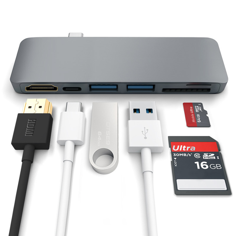 High-Definition-Multimedia-Inte-Hub-PD-HUB-TYPE-C-To-USB30-HUB-USB31-Support-SD-And-TF-Card-Reader-1243947