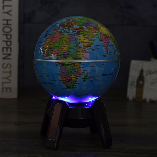 11cm-Solar-Powered-Rotating-World-Map-Globe-Geography-Atlas-with-LED-Light-Stand-1121118