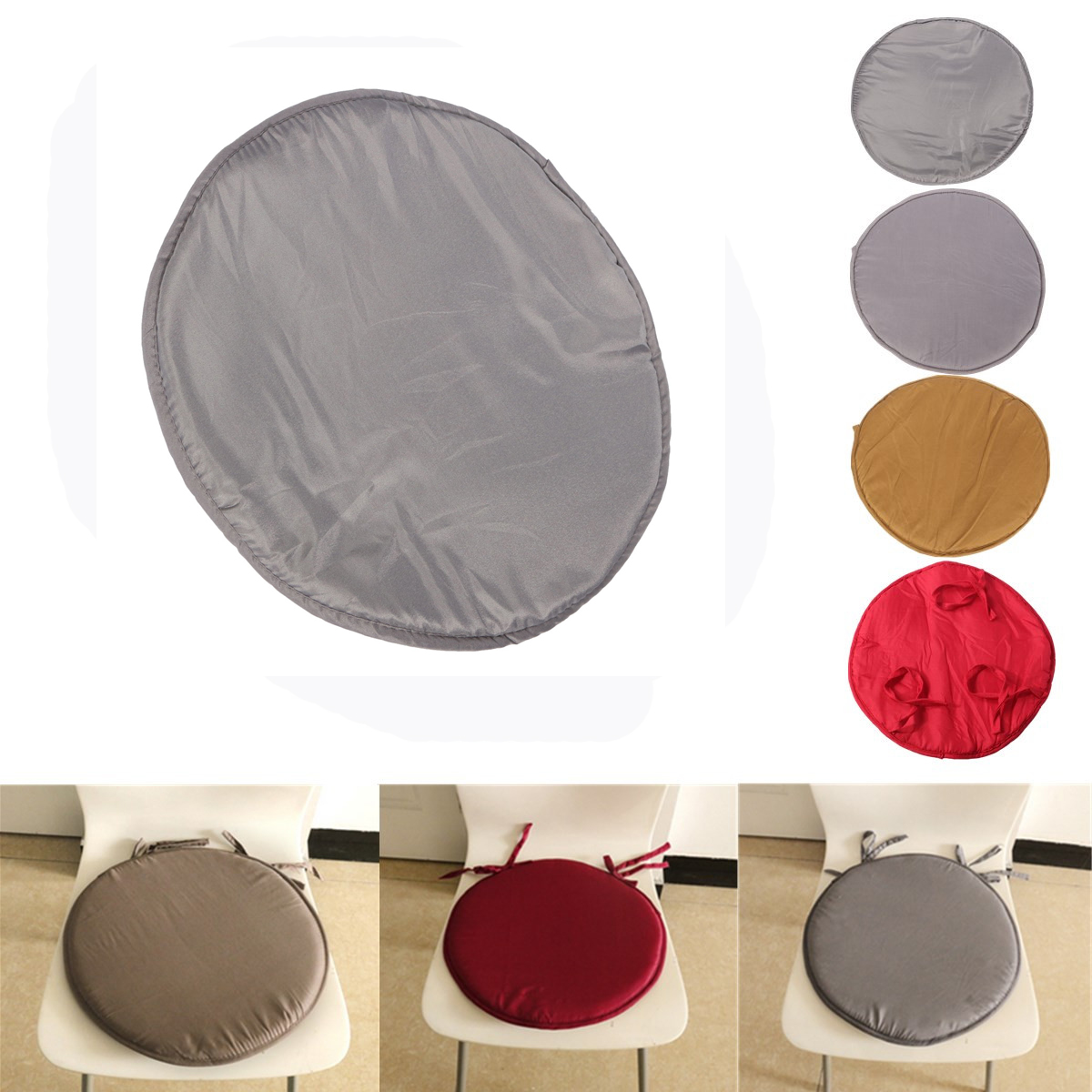 35x35x2cm-Round-Circular-Office-Bistro-Kitchen-Dining-Patio-Tie-On-Chair-Seat-Pad-Mat-Cushion-1087681
