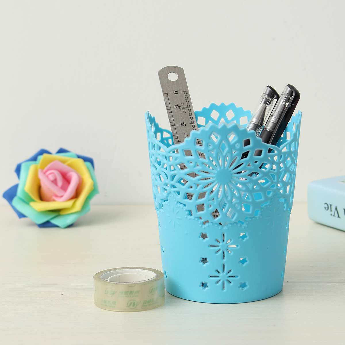 Hollow-Flower-Pencil-Holder-Plastic-Pen-Holder-Makeup-Brush-Holder-Multifunctional-Storage-Barrels-1149751
