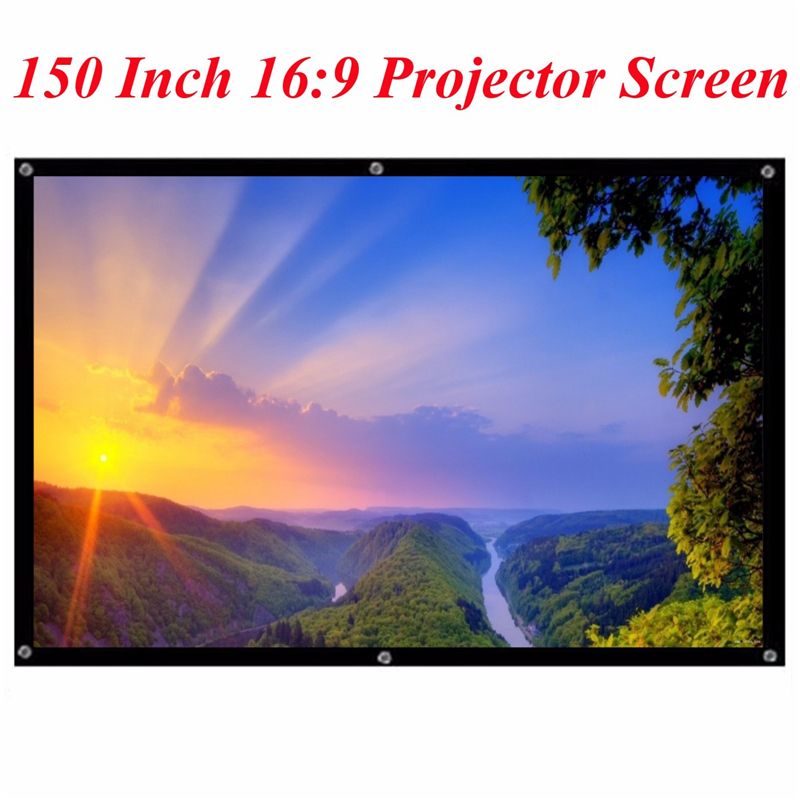 150-Inch-169-Portable-Matte-Fabric-Projector-Projection-Screen-for-HD-Projector-1092889