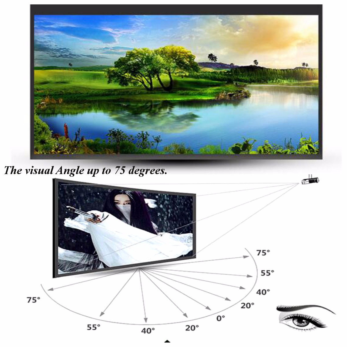 150-Inch-169-Portable-Matte-Fabric-Projector-Projection-Screen-for-HD-Projector-1092889