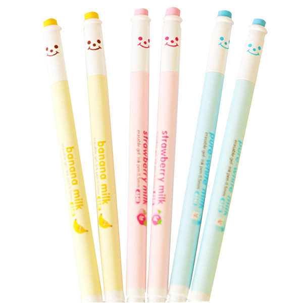 05mm-Black-Ink-Erasable-Gel-Pen-Roller-Ball-Pen-Korean-Cartoon-Happy-Smile-1045882