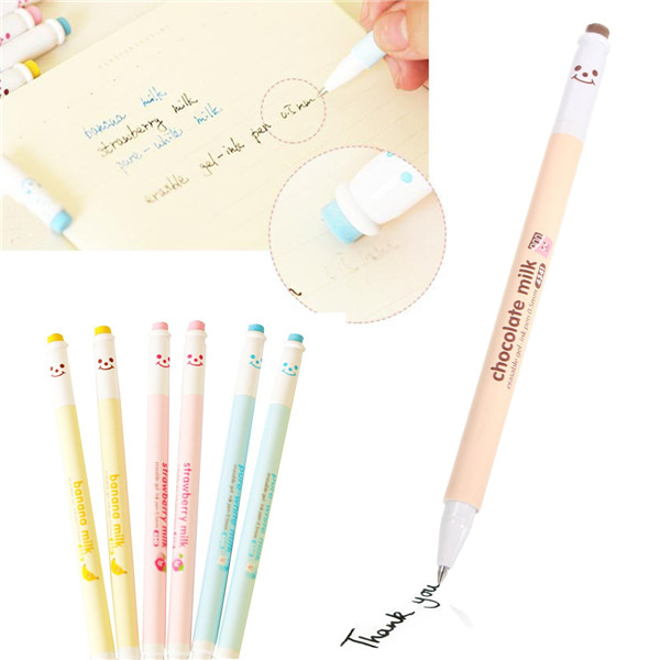 05mm-Black-Ink-Erasable-Gel-Pen-Roller-Ball-Pen-Korean-Cartoon-Happy-Smile-1045882