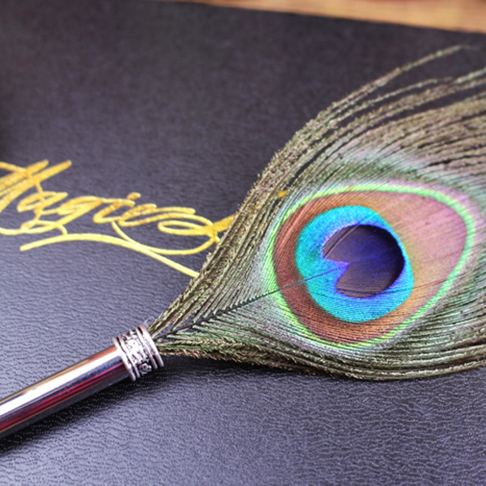 05mm-Fine-Nib-Peacock-Feather-Quill-Dip-Pen-Writing-Ink-Set-Stationery-With-Box-Gift-Ink-Bottle-1305803