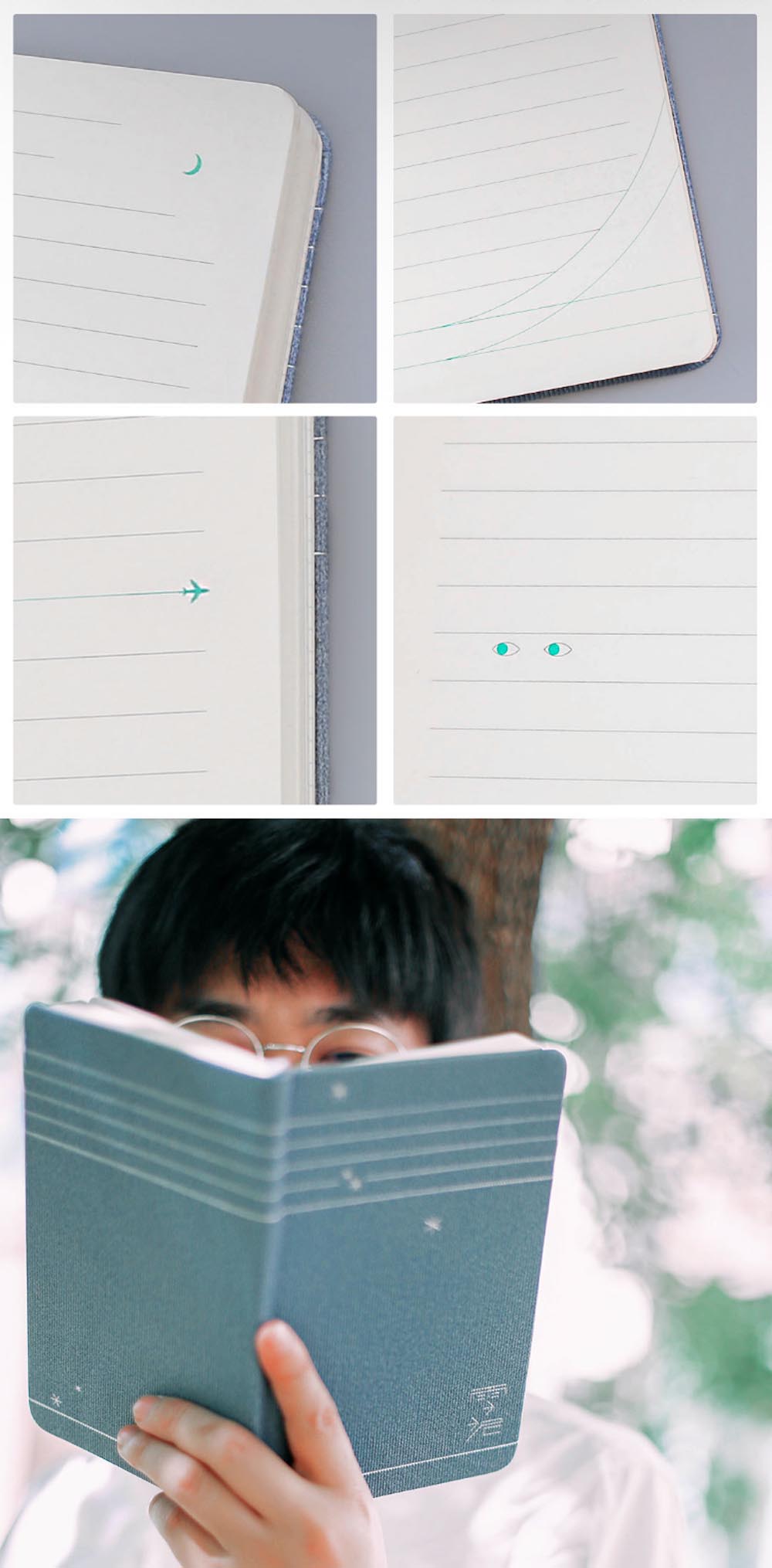 1-pcs-Xiaomi-Creative-Diary-Notebook-192-Pages-Paper-72-Pattern-195-x-118-x2-cm-Note-Book-1387886