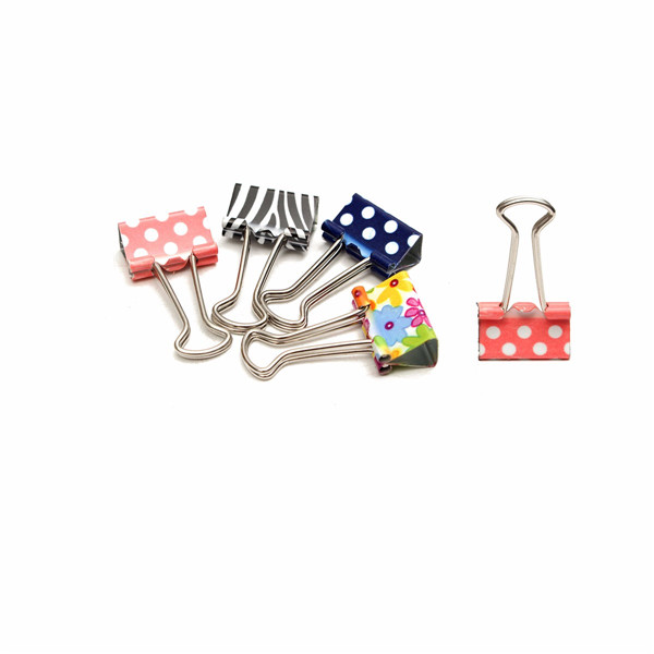 19mm-Floral-Foldback-Binder-Clips-Metal-Grip-For-Office-Paper-Documents-1047070