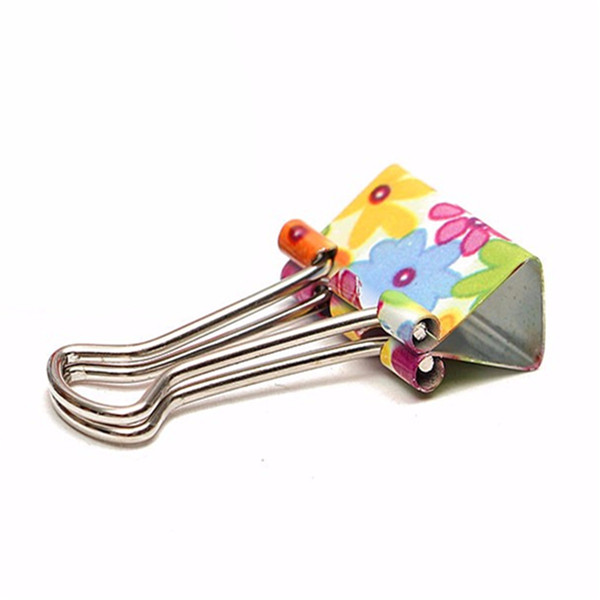 19mm-Floral-Foldback-Binder-Clips-Metal-Grip-For-Office-Paper-Documents-1047070
