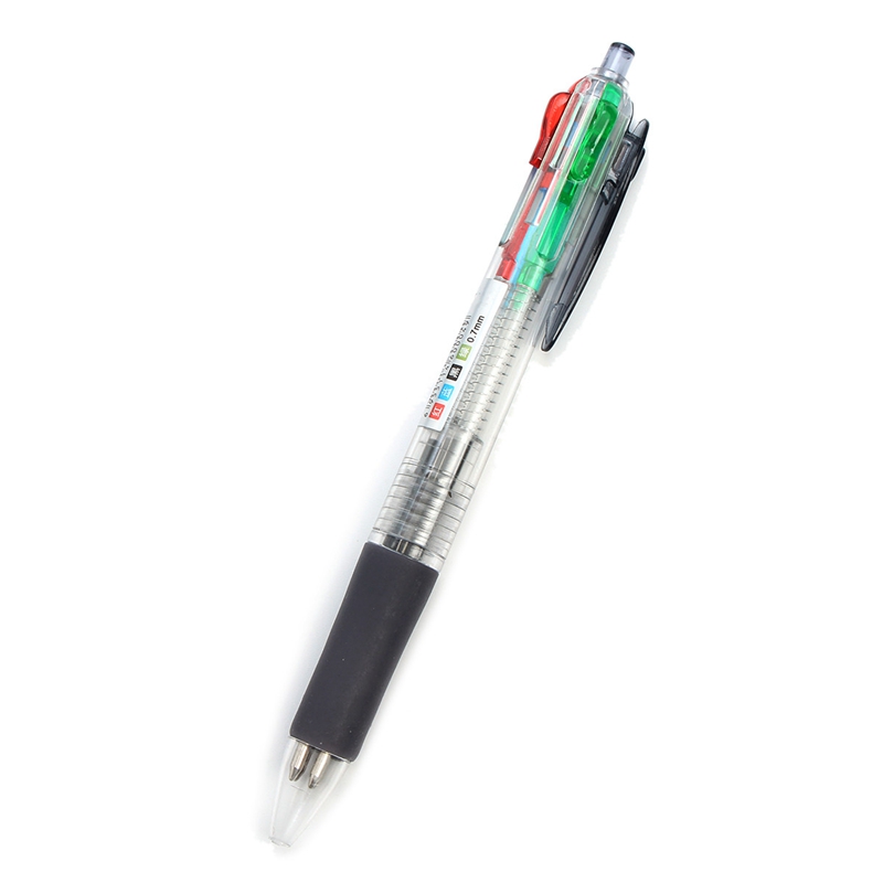 1Pc-Multifunction-4-Colored-4-In-1-Pressed-Ballpoint-Pen-07mm-Writing-Smoothly-Office-School-Supply-1277787