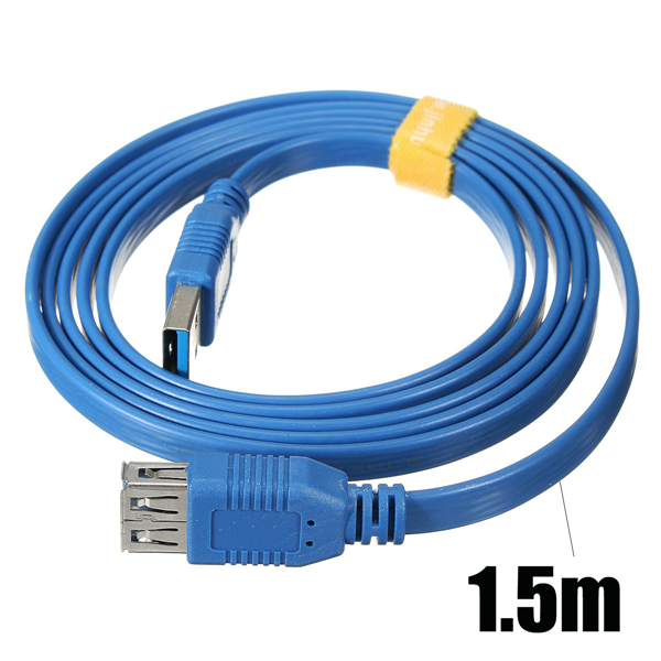 15M-5Gbps-USB-30-Male-to-Female-Extension-Flat-Cable-High-Speed-For-PC-Laptop-Tablet-1167015
