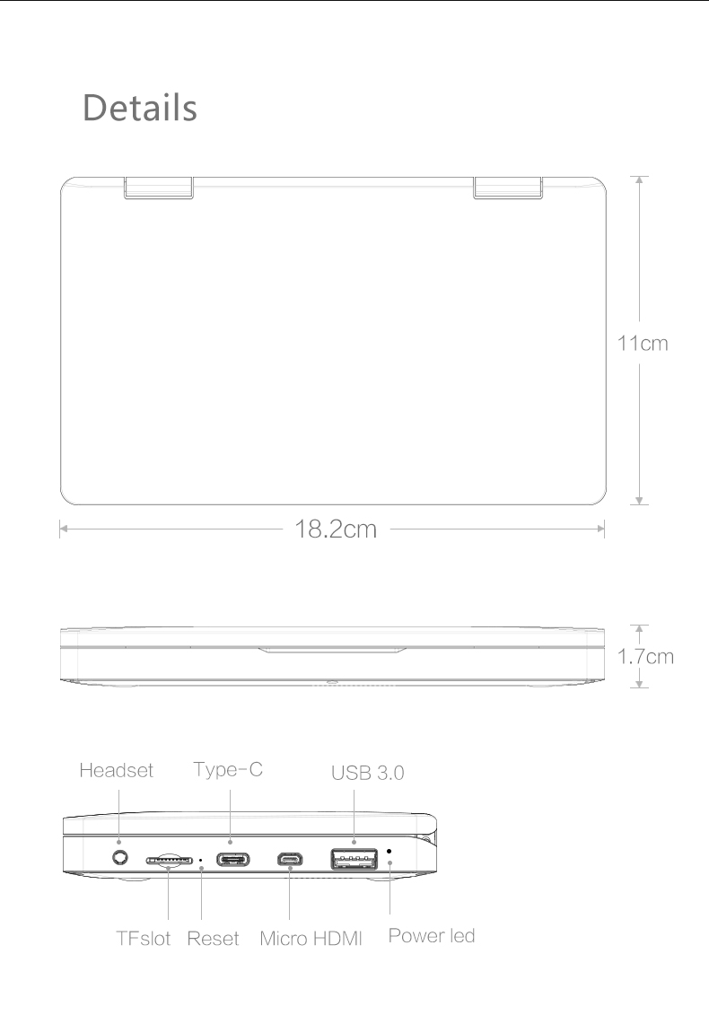ONE-NETBOOK-One-Mix-2S-M3-8100Y-34GHz-8GB-RAM-256GB-PCI-E-SSD-7quot-Windows-10-Tablet-1371937