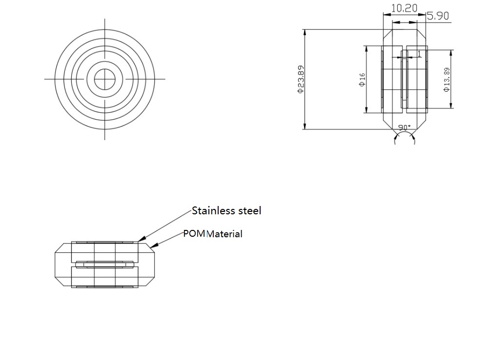 10PcsPack--TEVOreg-POM-Material-Big-Pulley-Wheel-with-Bearings-for-V-slot-3D-Printer-Part-1411601