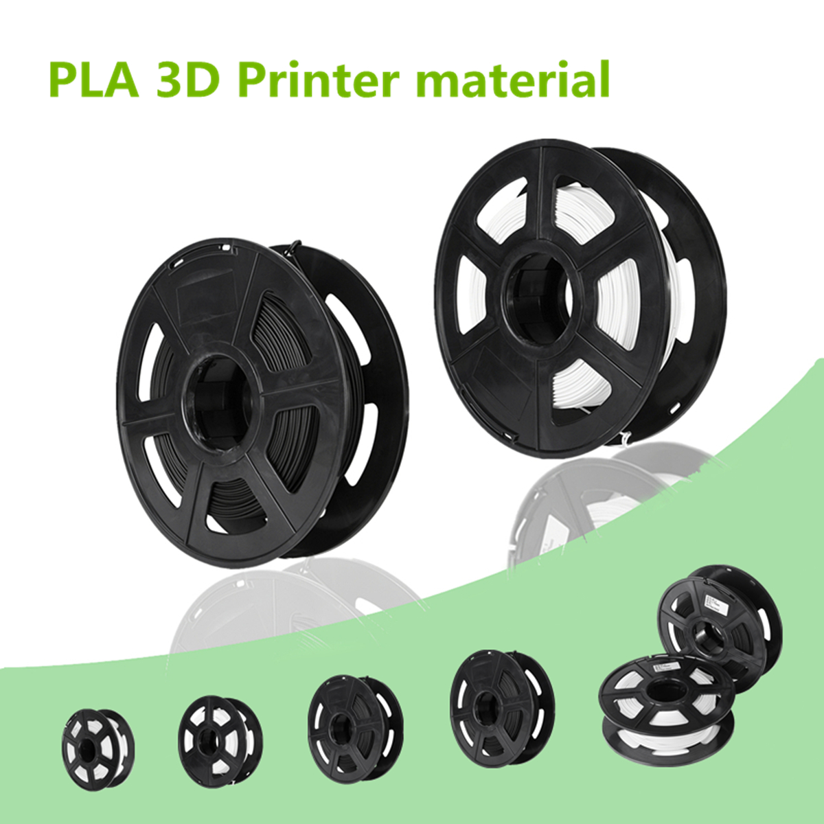 175mm-05kg-BlackWhite-Plastic-PLA-Material-For-3D-Printer-Filament-1168739