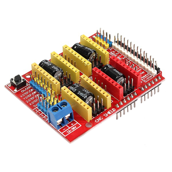10X-Geekcreitreg-CNC-Shield--UNO-R3-Board--4x-A4988-Driver-Kit-With-Heat-Sink-For-Arduino-3D-Printer-1135104