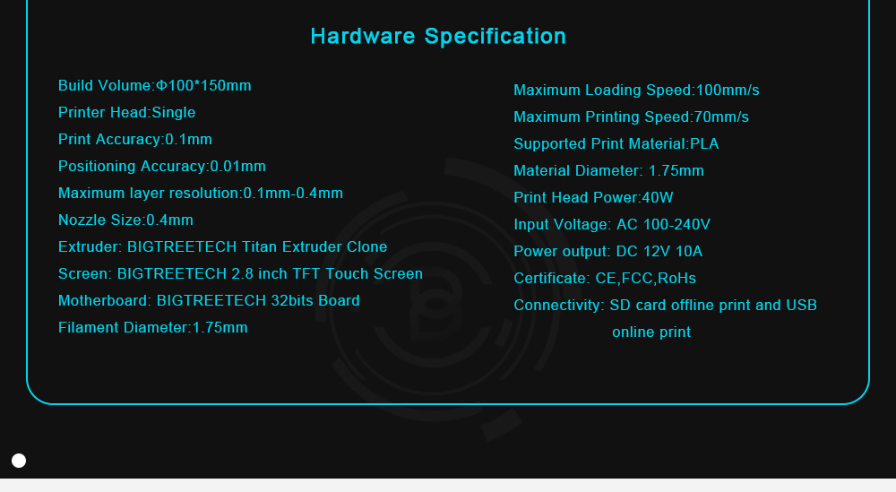 BIQU-Magician-Pre-assembled-3D-Printer-100150mm-Printing-Size-With-Auto-leveling-Support-Off-line-Pr-1227084