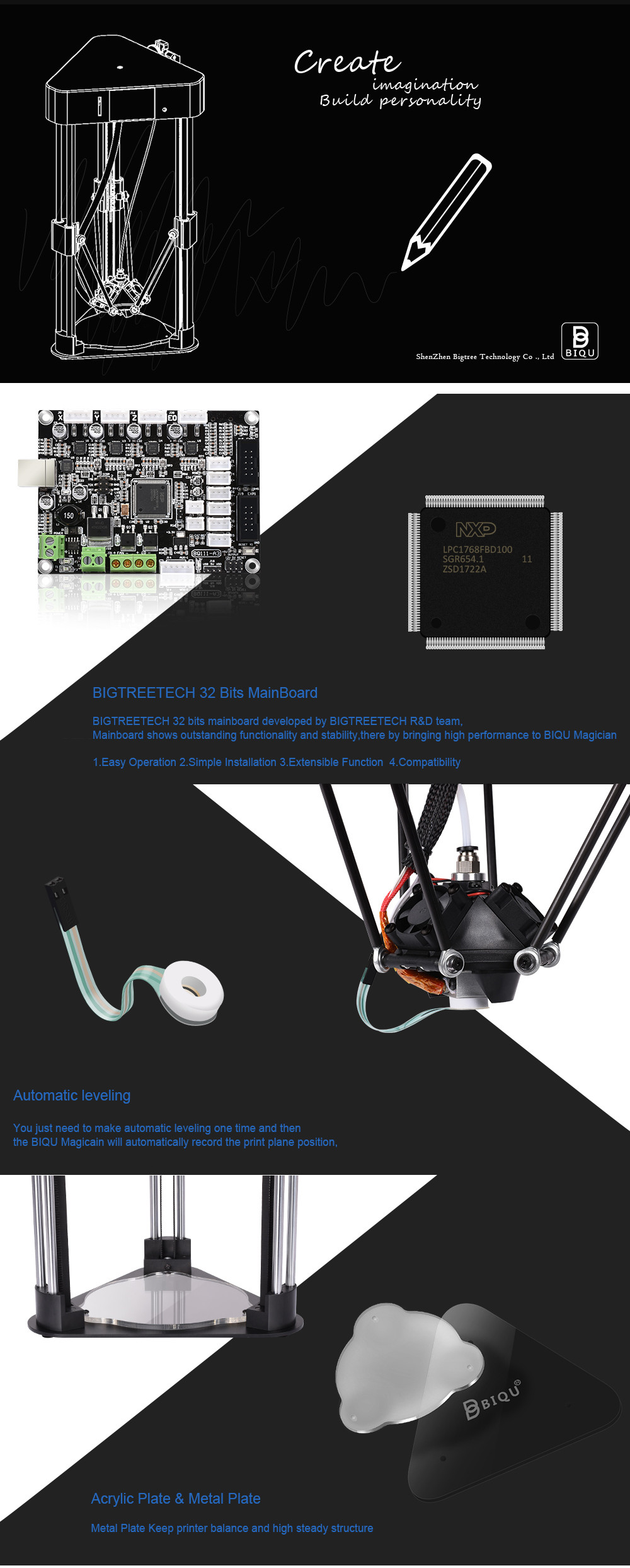 BIQU-Magician-Pre-assembled-3D-Printer-100150mm-Printing-Size-With-Auto-leveling-Support-Off-line-Pr-1227084