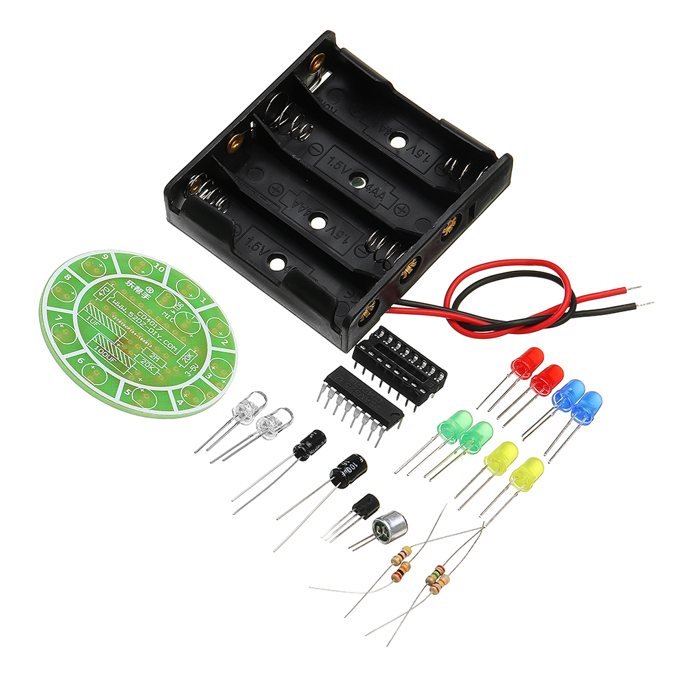 10pcs-DIY-LED-Flash-Kit-Colorful-Acoustic-Rotating-LED-Lamp-Kit-1398666