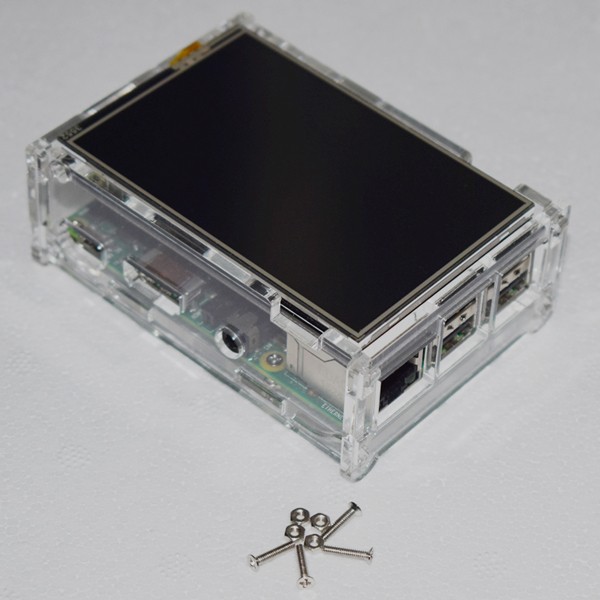 DIY-Clear-Acrylic-Case-Box-Shell-With-Screw-For-35-Inch-TFT-Screen-And-Raspberry-Pi-1102333