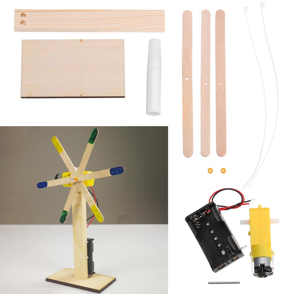 DIY-Technology-Small-Production-Kit-Science-Invention-Building-Blocks-Electric-Windmill-Student-Chil-1410476