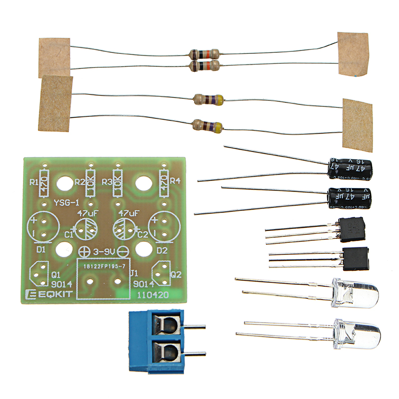 EQKITreg-Bright-DIY-LED-Flash-Kit-Simple-3-9V-Electronic-Production-Kit-1282948