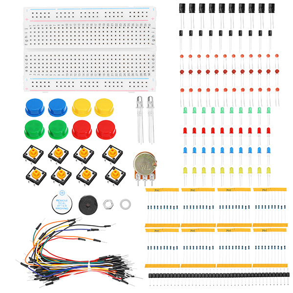 KS-Starter-Learning-Set-DIY-Electronic-Kit-For-Arduino-Resistor--LED--Capacitor--Jumper-Wires--Bread-1237444