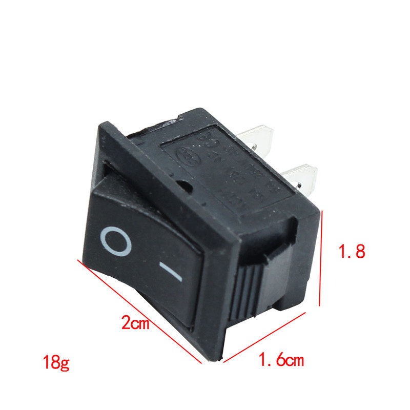 5pcs-Black-Push-Button-Mini-Switch-6A-10A-110V-250V-KCD1-101-2Pin-Snap-in-OnOff-Rocker-Switch-21MMx1-1096122