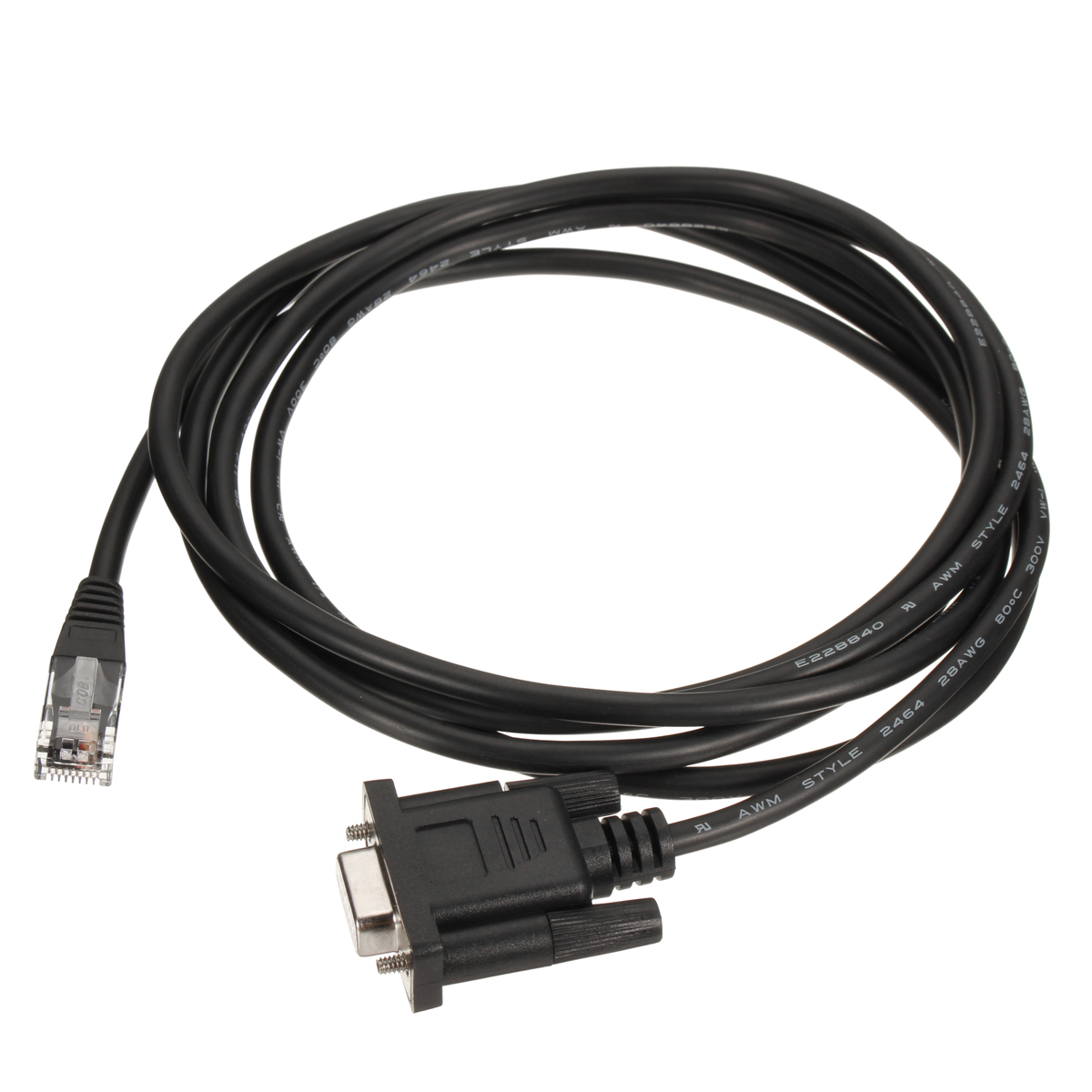 25M-Black-Programming-Cable-PLC-Adapter-Serial-Port-9-Pins-Female-Dsub-Download-1232210