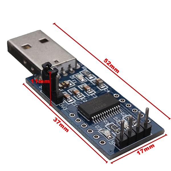 3pcs-FT232-USB-UART-Board-FT232R-FT232RL-To-RS232-TTL-Serial-Module-52-x-17-x-11mm-1216878