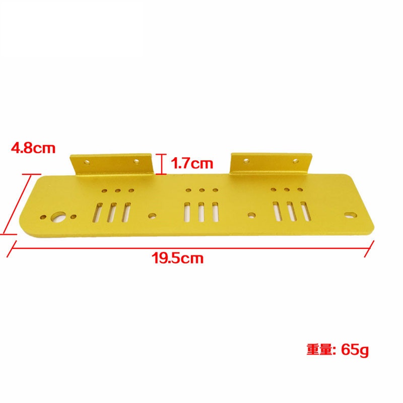 1-Pair-of-GoldSilver-Aluminum-Alloy-Both-Side-Plate-forT200TP200T600-Tank-Chassis-Car-1265462