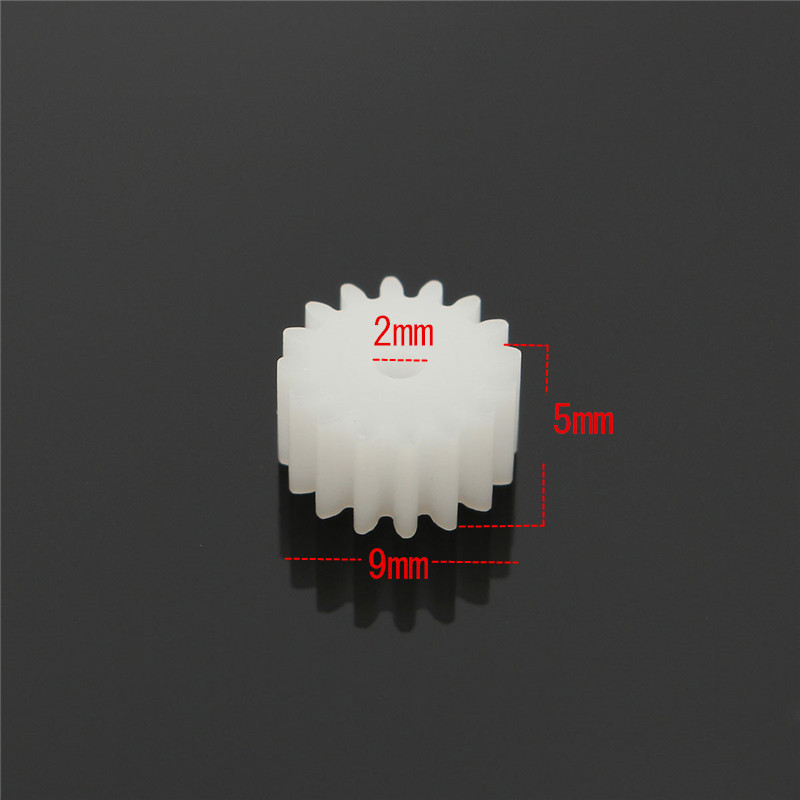 10pcs-16Gear-2mm-Plastic-Accessories-Of-DIY-Model-Toy-Motor-Shaft-Gear-1142136