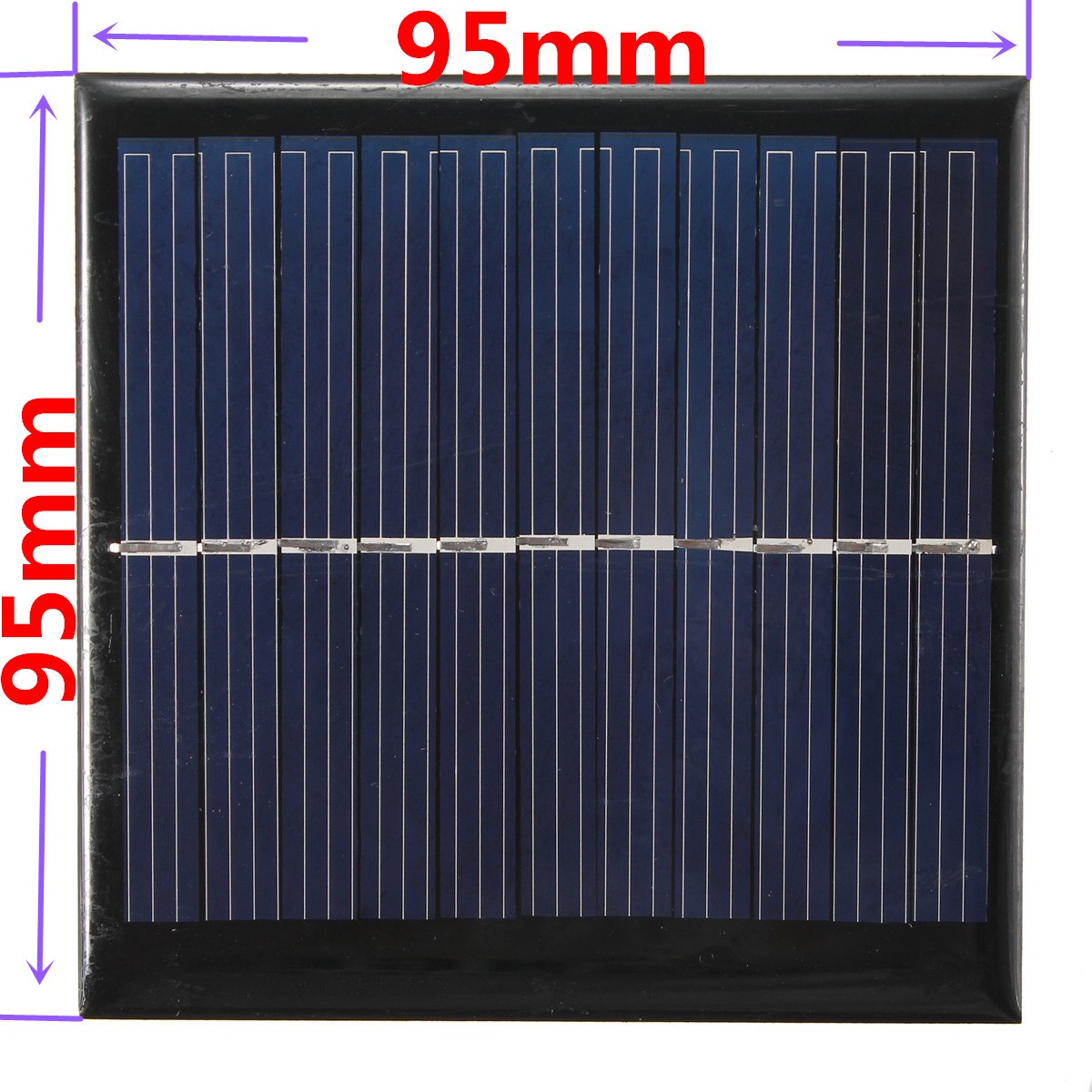 10pcs-55V-1W-180mA-Polycrystalline-95mm-x-95mm-Mini-Solar-Panel-Photovoltaic-Panel-1376316