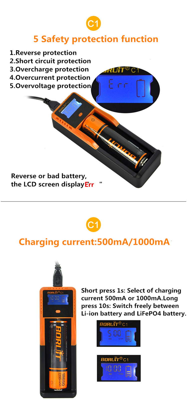 BORUiT-C1-Universal-USB-LCD-Display-26650-Li-ion-LiFePo4-18650-AA-AAA-Rechargeable-Battery-Charger-1256809