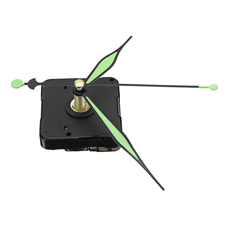 20mm-Shaft-Length-Green-and-Black-Luminous-Hands-DIY-Silent-Quartz-Clock-Wall-Movement-Replacement-M-1263742