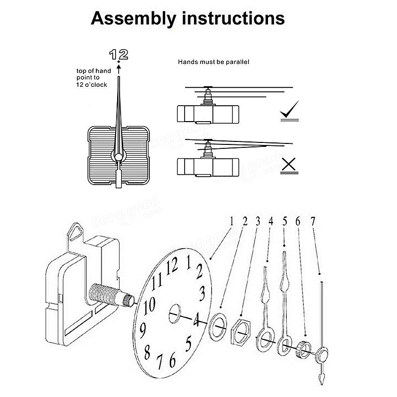 5pcs-20mm-Shaft-Length-DIY-Red-Triangle-Hands-Silent-Quartz-Wall-Clock-Movement-Mechanism-For-Replac-1292598