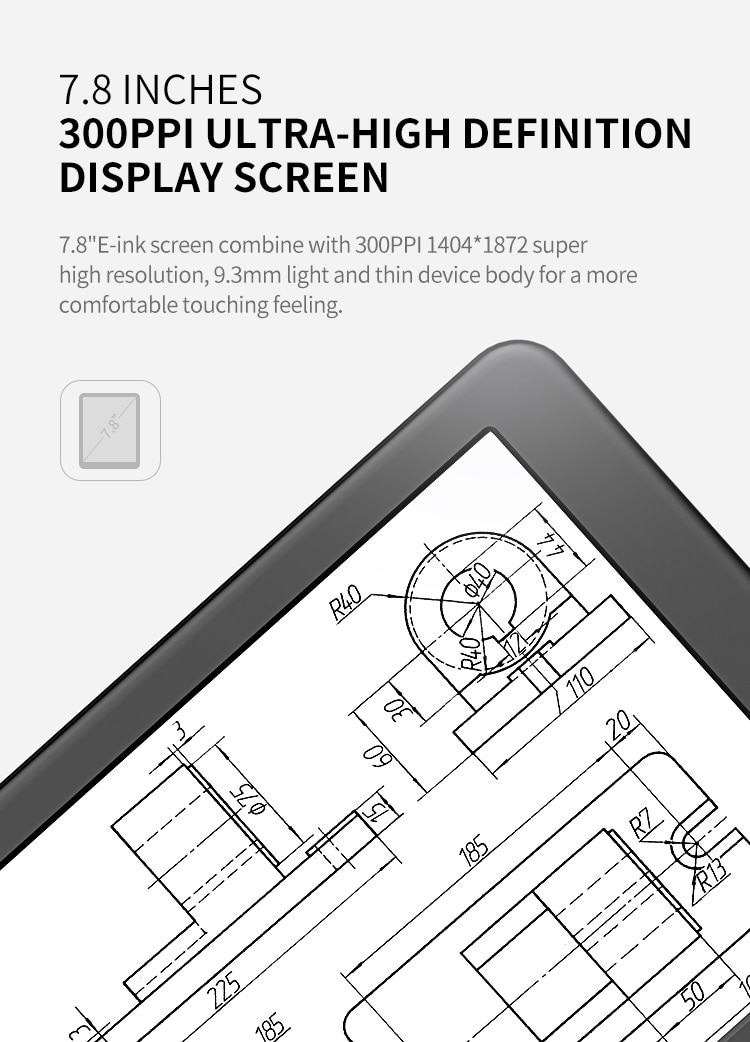 BOYUE-78-Inch-T80D-Likebook-Mars-eBook-Reader-e-ink-eReader-8-Core-Android-60-2G16G-Card-Slot-128G-E-1366950