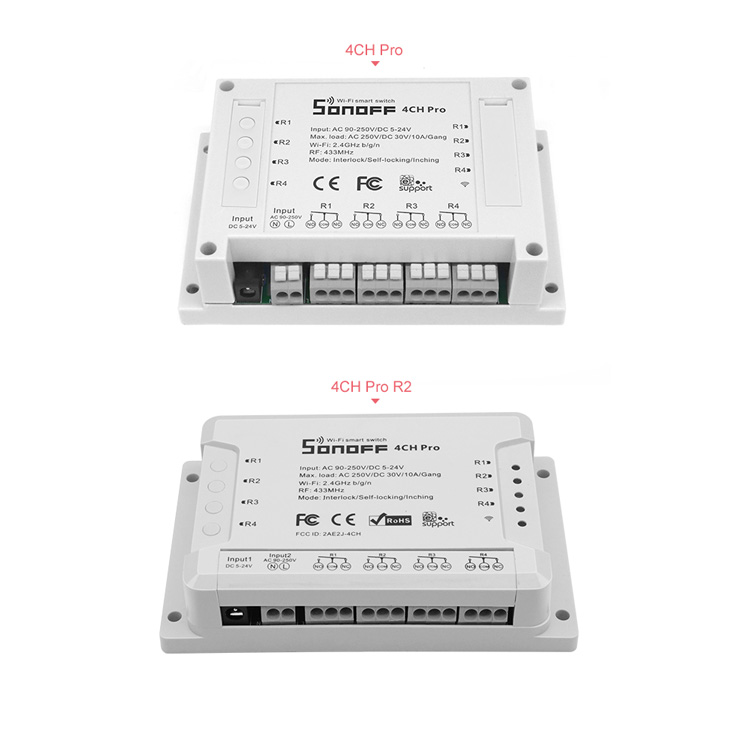 SONOFFreg-4CH-Pro-R2-10A-2200W-24Ghz-433MHz-RF-InchingSelf-LockingInterlock-Smart-Home-Module-WIFI-W-1254524