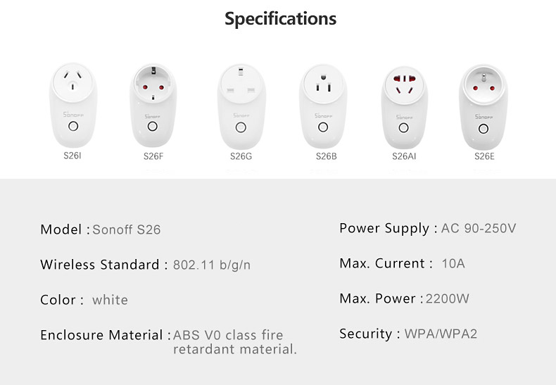 SONOFFreg-S26-10A-AC90V-250V-Smart-WIFI-Socket-USUKAUEU-Wireless-Plug-Power-Sockets-1308841