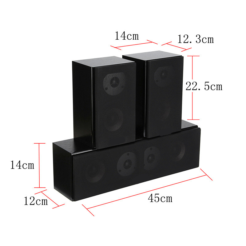 100W-4-Inch-HiFi-Double-Treble-Center-Channel-Passive-Home-Audio-Speaker-Theatre-System-1213961