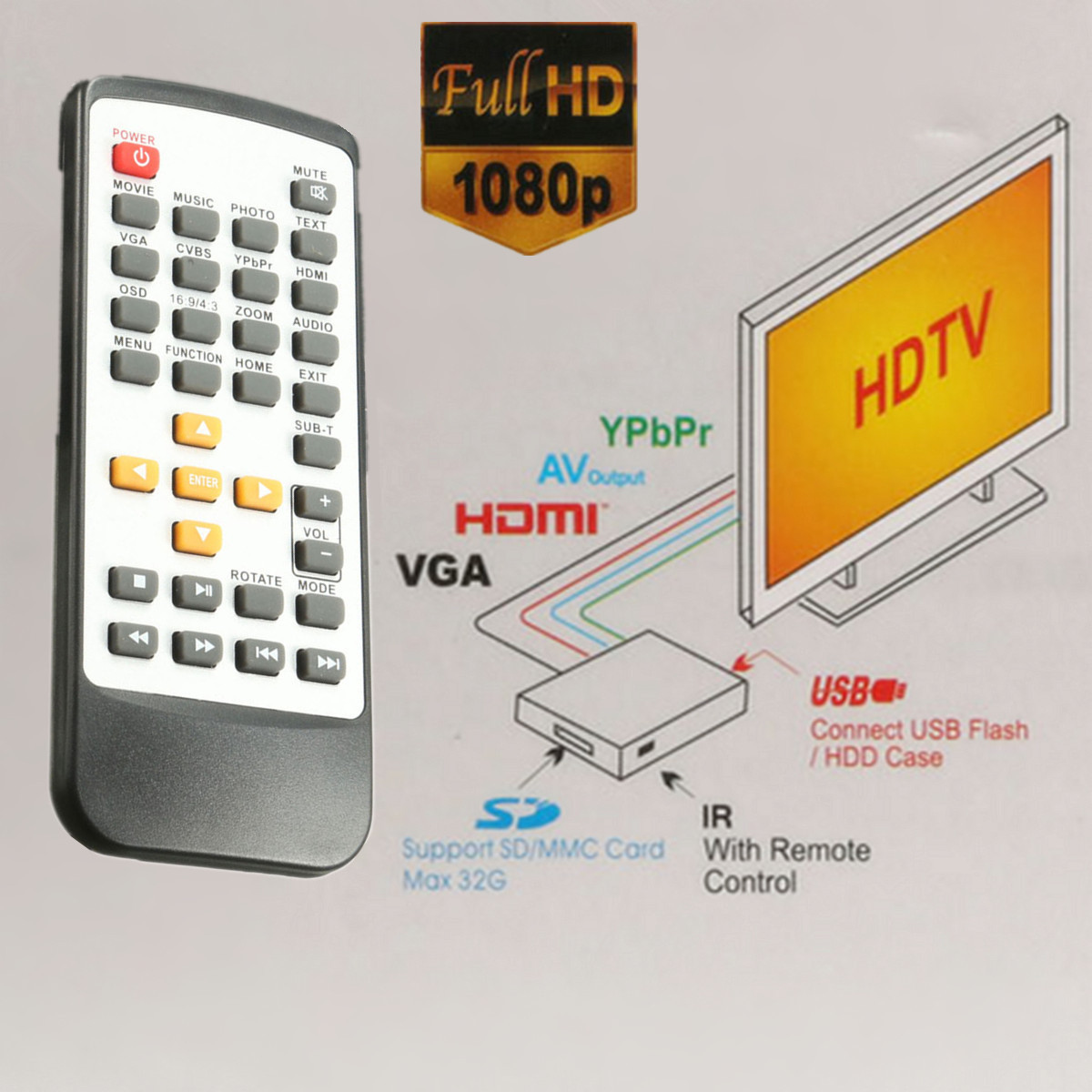 Full-HD-1080P-HD-VGA-Media-Video-Player-RM-RMVB-MKV-With-Remote-Controller-Black-1041236