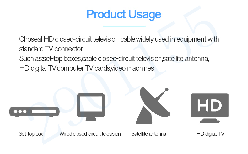 Choseal-QS7203-90-Degree-Angle-HDTV-Antenna-Satellite-Cable-High-Definition-Video-Output-RF-RCA-Cabl-1408448