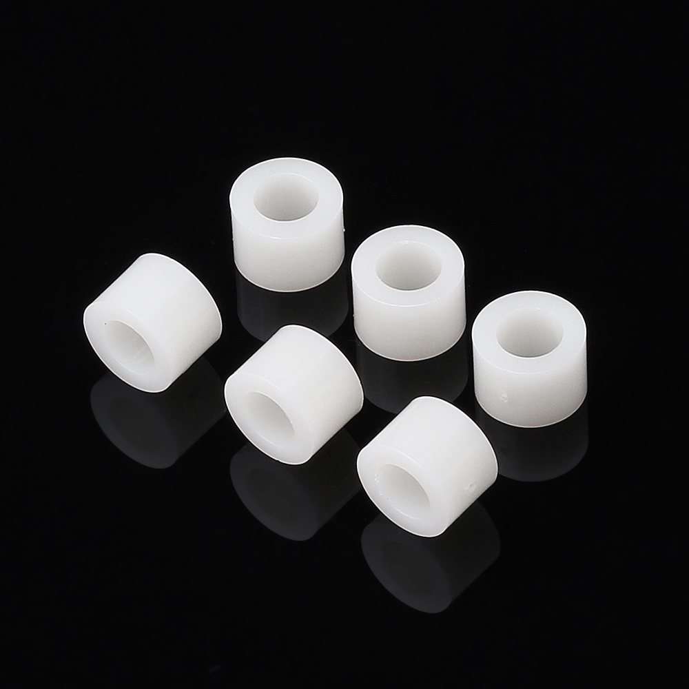 100Pcs-M4-White-Nylon-ABS-Non-Threaded-Spacer-Round-Hollow-Standoff-For-PC-Board-Screw-Bolt-1371222